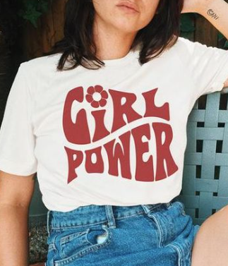Girl Power |  Woman's Half Sleeve Top