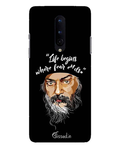 Osho: life and fear | one plus 8 Phone Case