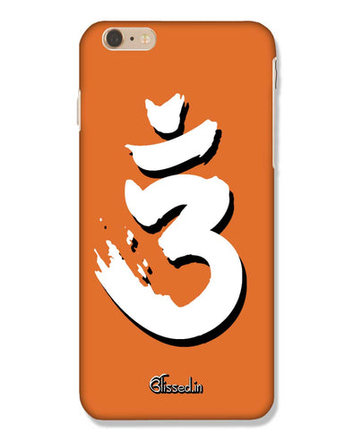 Saffron AUM the un-struck sound White  | iphone 6 logo cut Phone Case