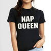 Nap Queen |  Woman's Top Half sleeve black Top