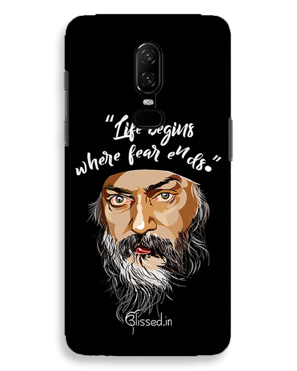Osho: life and fear  | one plus 6 Phone Case