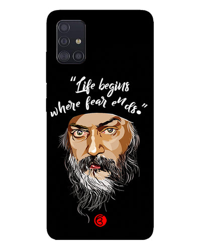 Osho: life and fear |   Samsung Galaxy M31s Phone Case