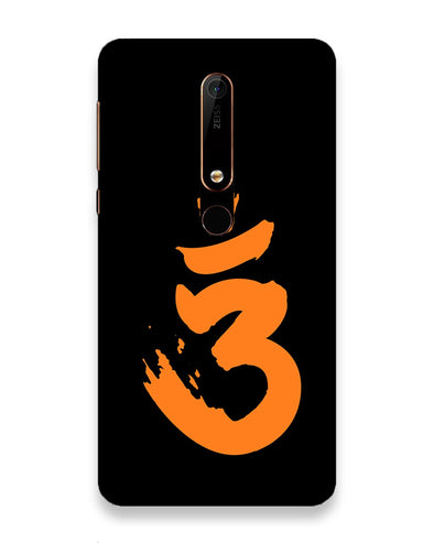 Saffron AUM the un-struck sound |  Nokia 6.1 Phone Case