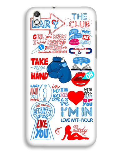 Shape of you - White | HTC Desire 816 Phone Case