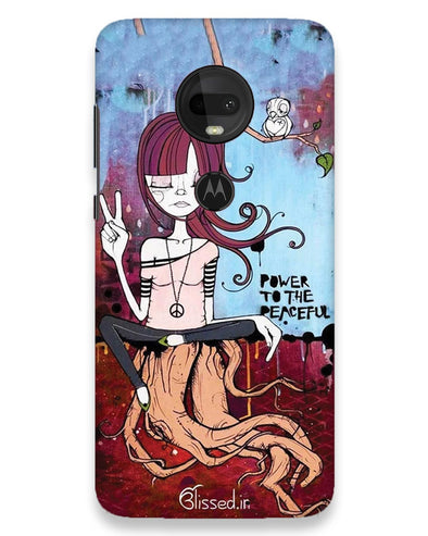 Power to the peaceful | Moto g7 Phone Case