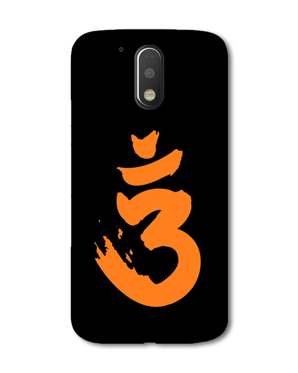 Saffron AUM the un-struck sound | Motorola G Plus  Phone Case