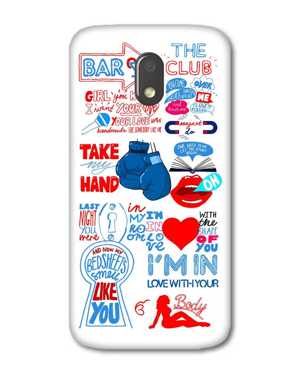 Shape of you - White | Motorola E3 Power Phone Case