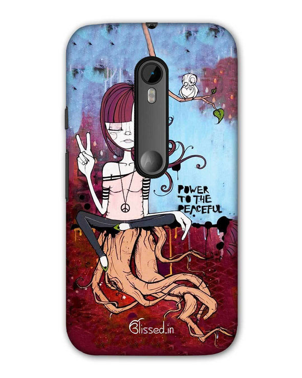 Power to the peaceful | Motorola G (3rd Gen) Phone Case