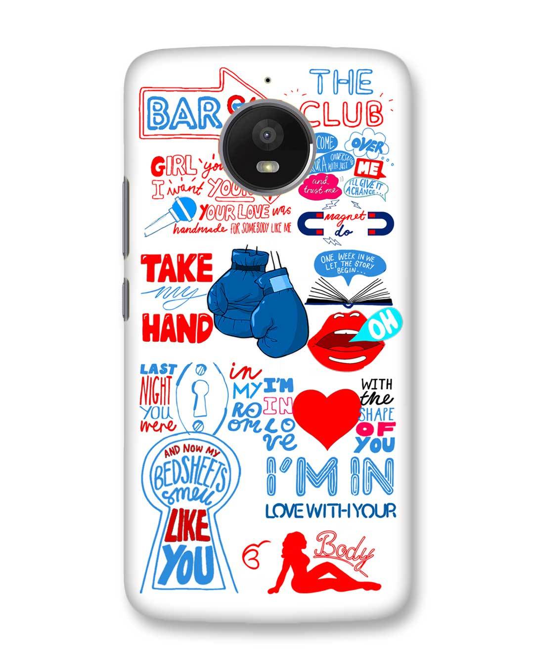 Design Moto E4 Plus Back Pouch Housiung Moto E4 Plus Back Panel