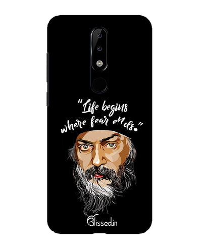 Osho: life and fear   | nokia 5 Phone Case
