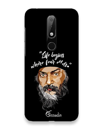Osho: life and fear | nokia 6 Phone Case