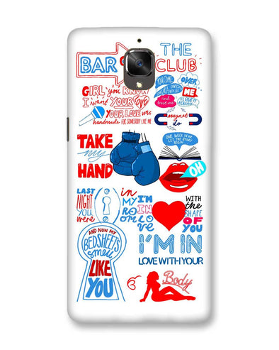 Shape of you White OnePlus 3T Phone Case - Main Image