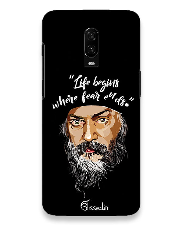 Osho: life and fear  | one plus 6t Phone Case