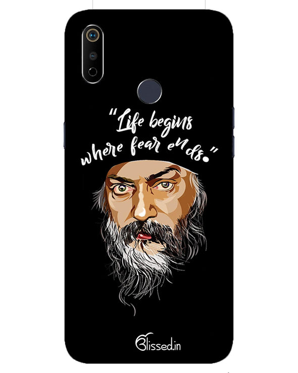 Osho: life and fear   | Realme 3i   Phone Case