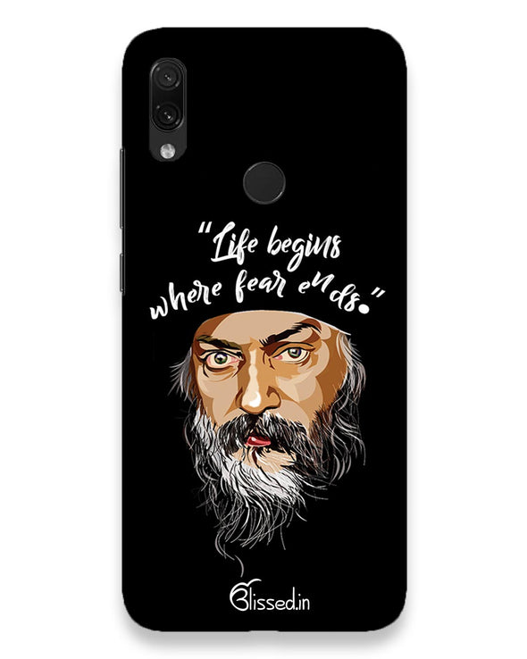 Osho: life and fear | Redmi note 7 Phone Case