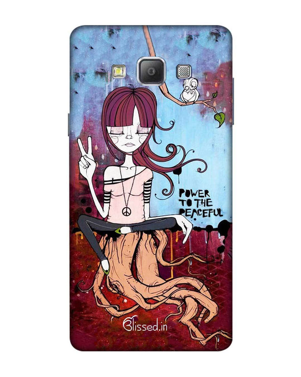 Power to the peaceful | Samsung Galaxy A7  Phone Case