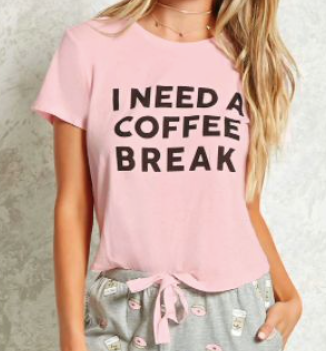 Need a Coffee Break |  Woman's Half Sleeve Top