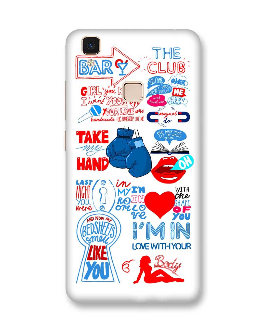 Shape of you White Vivo V3 Max phone Case