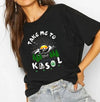 Take Me to kasol | Half sleeve black Tshirt