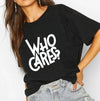 Who Cares | Half sleeve Black Tshirt