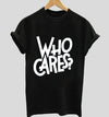 Who Cares | Half sleeve Black Tshirt