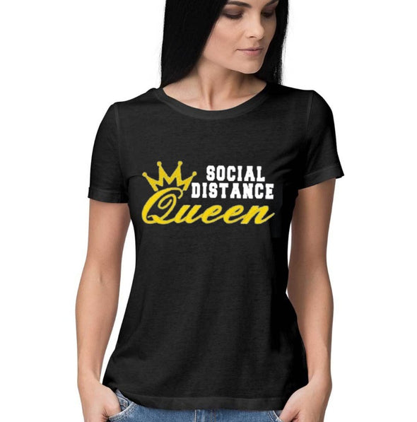 Social DIstance Queen |  Woman's Half Sleeve Top