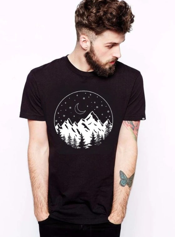 Geometric Nature | Half sleeve Tshirt