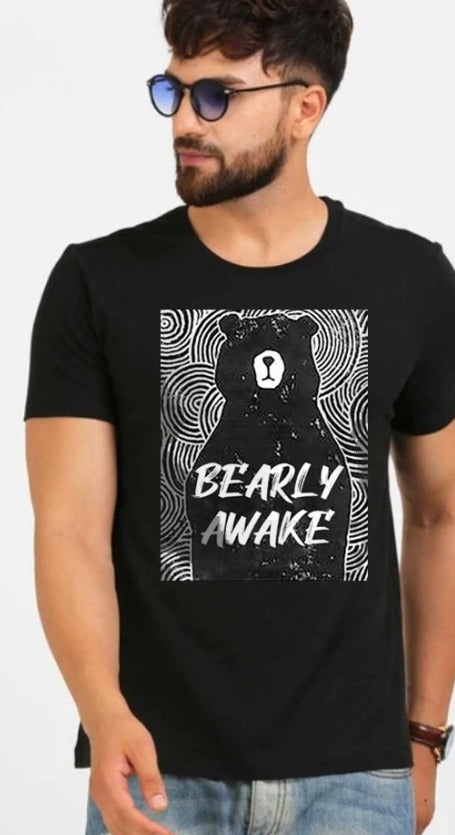 Bearly Awake | Half sleeve Tshirt