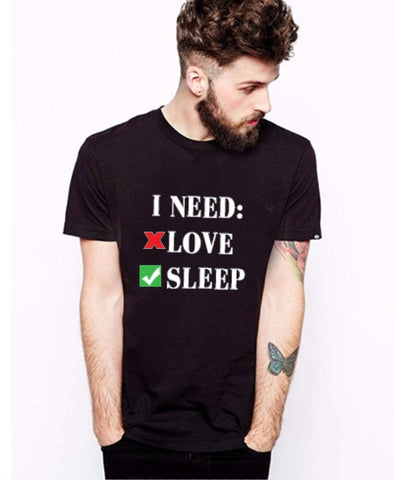 Yes I Need Sleep  | Half sleeve Tshirt