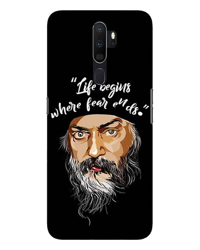 Osho: life and fear | oppo a5 Phone Case