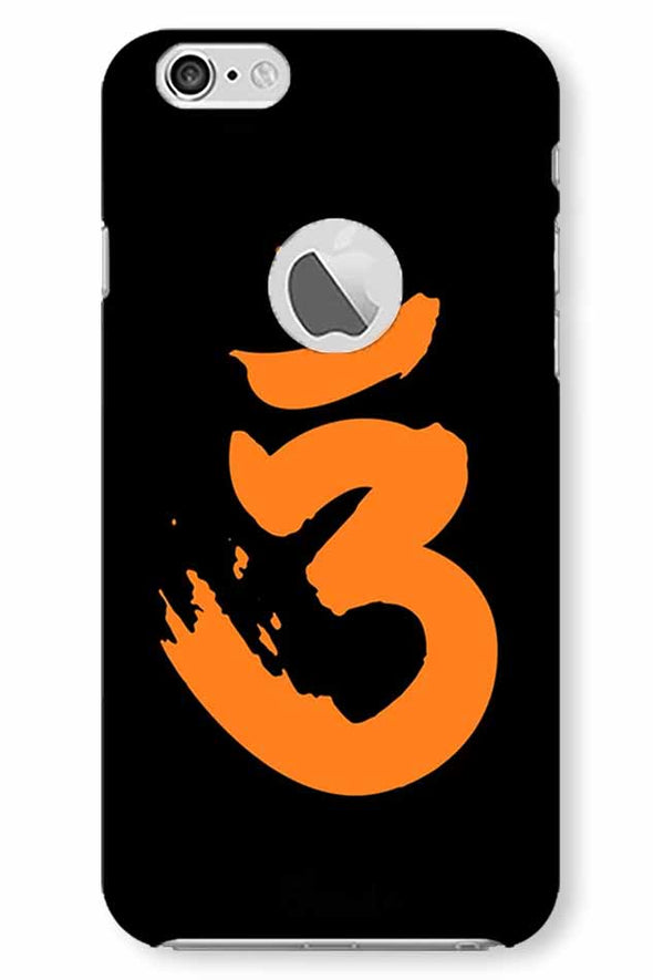 Saffron AUM the un-struck sound | iphone 6 logo cut Phone Case