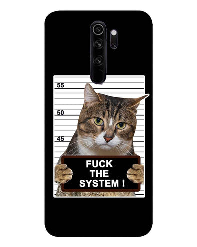 F*CK THE SYSTEM  | Redmi Note 8 Pro Phone Case