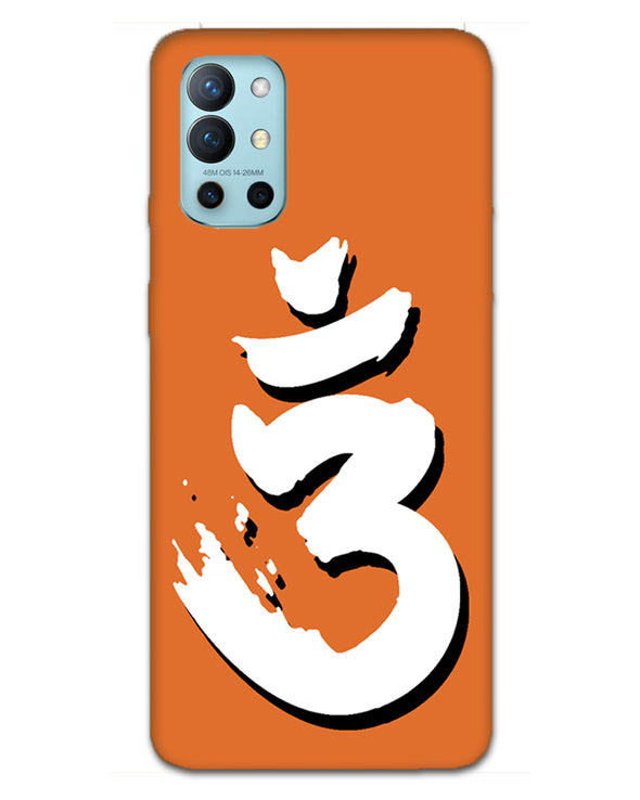 Saffron AUM the un-struck sound White  | OnePlus 9R Phone Case