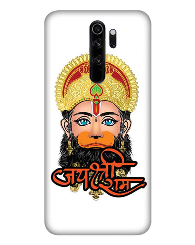 Jai Sri Ram -  Hanuman White | Redmi Note 8 Pro Phone Case