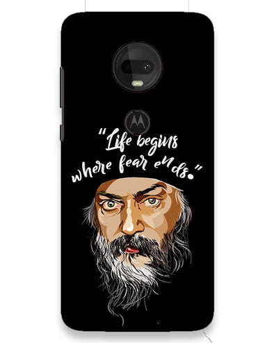 Osho: life and fear  | Moto g7 Phone Case