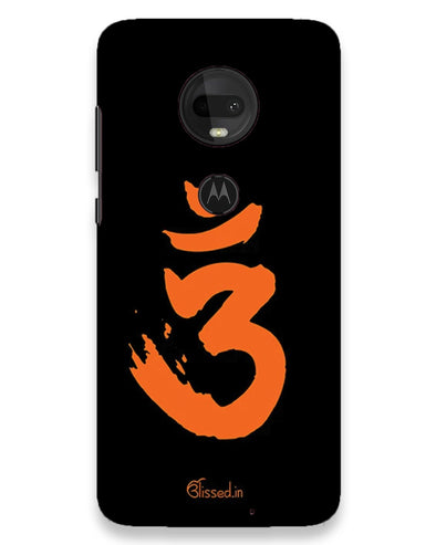 Saffron AUM the un-struck sound | Moto g7 Phone Case