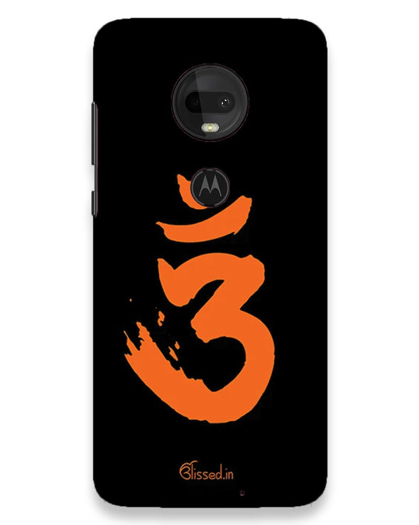 Saffron AUM the un-struck sound | Moto g7 Phone Case