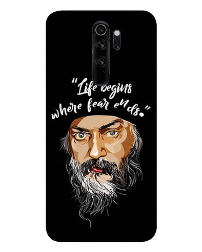 Osho: life and fear |   Redmi Note 8 Pro  Phone Case
