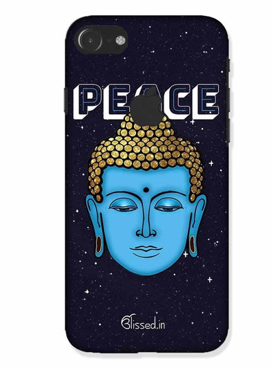 Peace of buddha | iphone 7 logo cut Phone Case