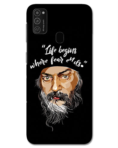 Osho: life and fear |  Samsung Galaxy M21 Phone Case