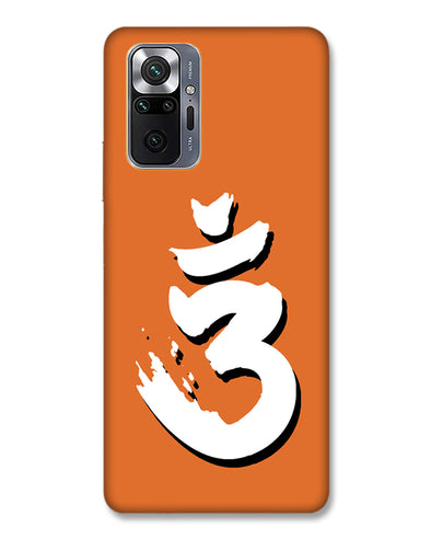 Saffron AUM the un-struck sound White  | Redmi Note 10 Pro Max Phone Case