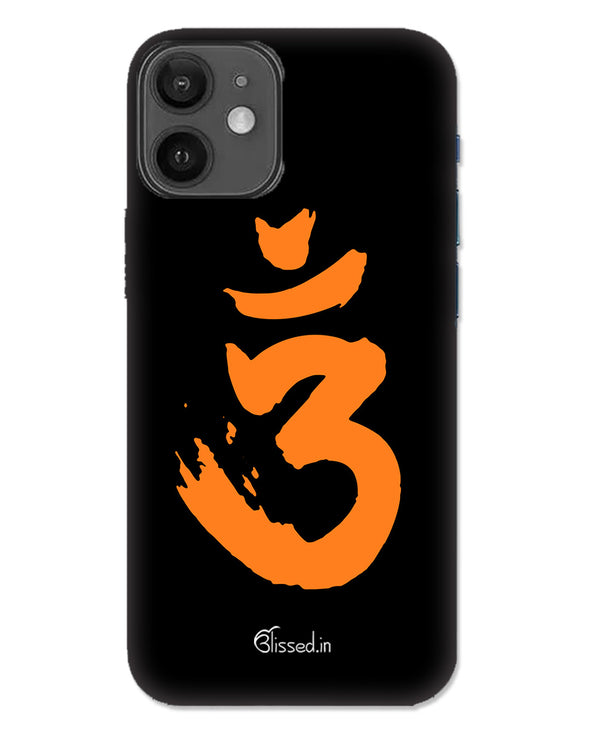 Saffron AUM the un-struck sound | iphone 12 mini Phone Case