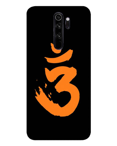 Saffron AUM the un-struck sound | Redmi Note 8 Pro Phone Case