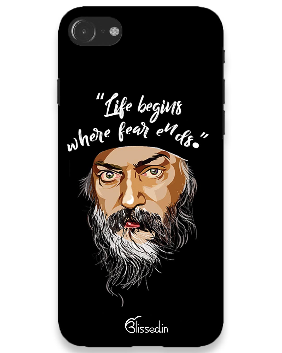 Osho: life and fear | iPhone 8 Phone Case – Blissed