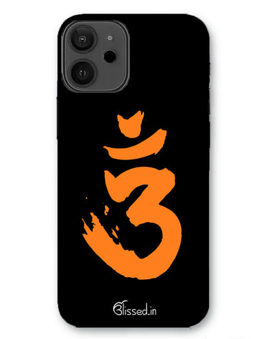 Saffron AUM the un-struck sound |  iphone 12 mini  Phone Case
