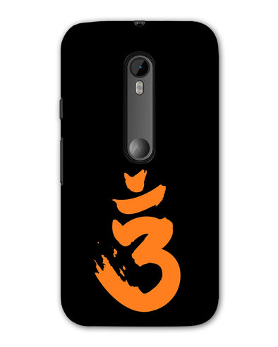 Saffron AUM the un-struck sound | Motorola G (3rd Gen) Phone Case