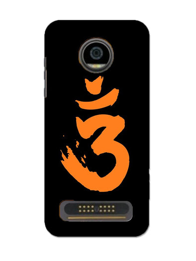 Saffron AUM the un-struck sound | MOTO Z2 PLAY Phone Case