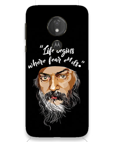 Osho: life and fear  |  moto g7 power Phone Case