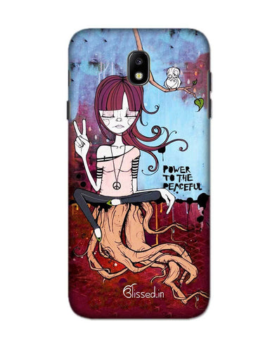 Power to the peaceful | Samsung Galaxy J7 Pro Phone Case