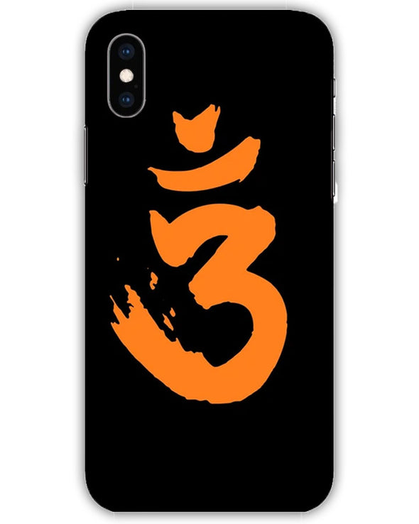Saffron AUM the un-struck sound | iphone X Phone Case
